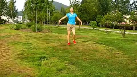 紫水晶广场舞花蝴蝶 背面动作